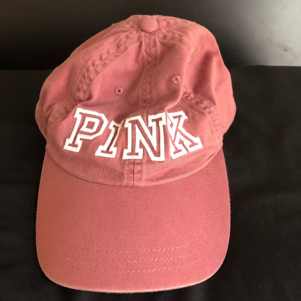 VS PINK ball cap, dark pink, adjustable